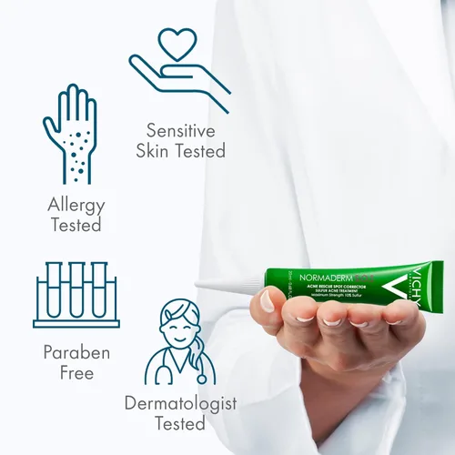 Vista 10 de VICHY Normaderm Daily Acné Face Wash, limpiador facial de ácido salicílico para piel grasa y propensa al acné, limpiador de acné que limpia