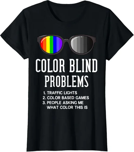 Vista 31 de Color Blind Problems - Camiseta para regalo con gafas de prueba