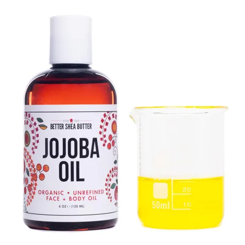 Vista 3 de Better Shea Butter Aceite de jojoba orgánico 100% puro, prensado en frío Aceite hidratante para rostro, cuerpo y cabello Aceite de masaje