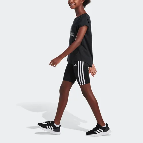 Vista 7 de adidas Pantalones cortos de ciclismo con cintura separada de 3 rayas para niña