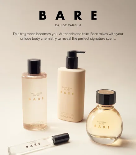 Vista 5 de Victoria's Secret Bare - Juego de regalo dúo de minifragancias: Mini Eau de Parfum y loción de viaje