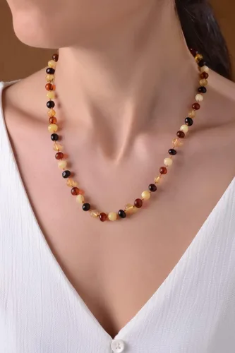 Vista 37 de Amber Necklace for Women - HandMade Baltic Jewelry for Adult - 18 inch - 100% Genuine