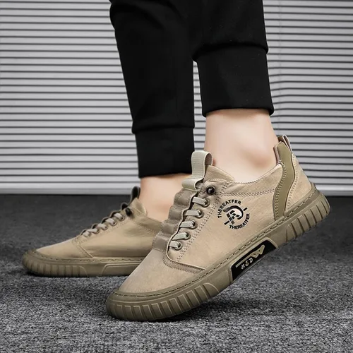 Vista 7 de Zapatillas de deporte para hombre, zapatos casuales para correr, con cordones, zapatos de trabajo, zapatos de tenis, zapatos de baloncesto, zapatos