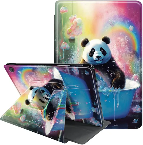 Vista 11 de Funda para Samsung Galaxy Tab A8 de 10.5 pulgadas 2022-360 grados giratoria multiángulo de visión protectora con apagado y encendido automático