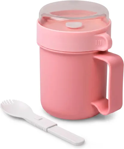 Vista 15 de MATICAN Taza de sopa para microondas con tapa, recipiente para sopa con tapa para fideos ramen, sopa, bebidas, apto para microondas, incluye Gris