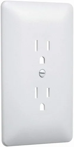 Vista 16 de TayMac 4000W Placa de pared para interruptor de palanca única, pintada, blanca, 1 banda
