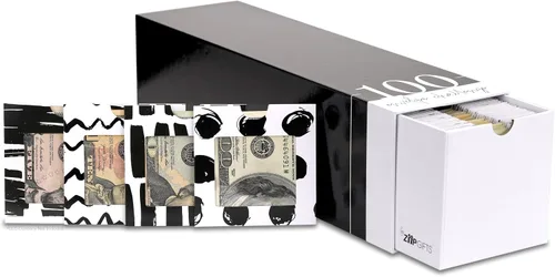 Vista 2 de Kit de Desafío de Ahorro de Dinero con 100 Sobres de $5,050 108 Sobres de Relleno de Efectivo de Cartón Premium con Ventana Transparente