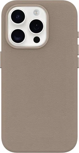 Vista 25 de OtterBox Funda protectora de piel para iPhone 15 Symmetry Series Cactus para MagSafe, color negro ASH (negro), delgada, premium, funda protectora