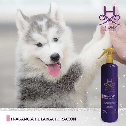 Vista 6 de Hydra Forever Baby Pet Colonia en aerosol para perros y gatos – Fragancia de polvo para bebés – Acabado de aseo duradero – 15 onzas