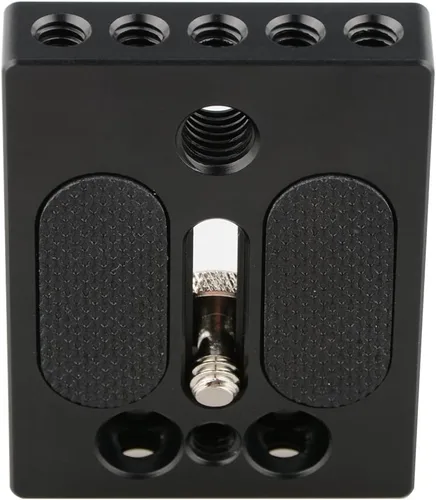 Vista 6 de Placa base de cámara CAMVATE con orificio de rosca de 1/4" y 3/8" para jaula de cámara DSLR