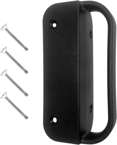 Vista 7 de Jake Sales Mango universal de nailon para puerta de color negro: el tirador funciona con puertas de madera, metal o vinilo. (paquete de 2)