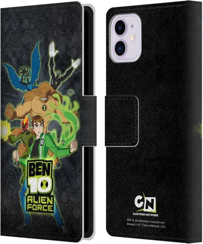 Vista 8 de Head Case Designs Officially Licensed Ben 10: Alien Force Ben's Jacket Graphics Leather Wallet Case Compatible with Apple iPhone 11