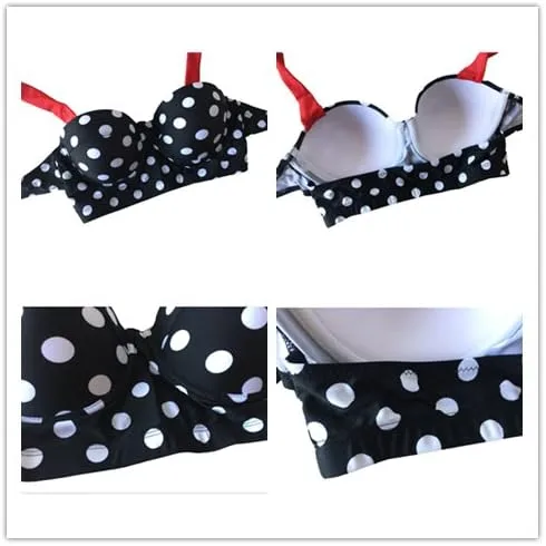 Vista 5 de Traje de baño vintage con aros y cintura alta para mujer, bikini