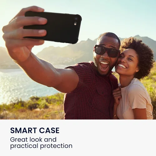 Vista 3 de kwmobile Funda compatible con Apple iPhone SE (2022) / iPhone SE (2020) / iPhone 8 / iPhone 7 - Funda de TPU suave con protección para cámara