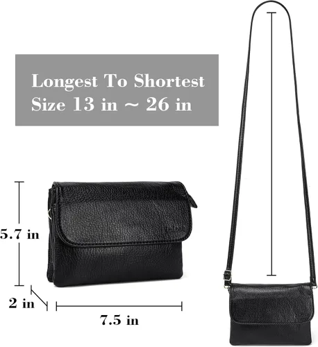 Vista 2 de MINICAT Bolsos cruzados pequeños con bolsillos espaciosos para teléfono celular, monederos para mujer