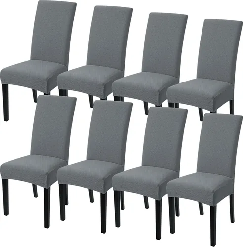 Vista 43 de SearchI Juego de 2 fundas elásticas para sillas Parsons de comedor, fundas elásticas con estampado de elastano, extraíbles, lavables, fundas