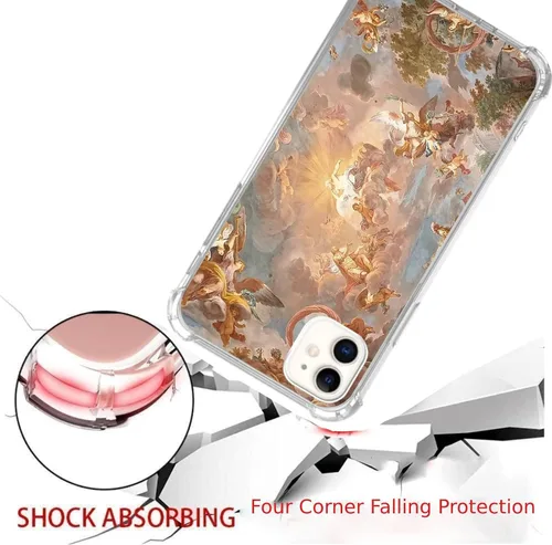 Vista 3 de Aesthetics - Funda protectora de TPU para iPhone 11, diseño de Dios de ángel y ángel para iPhone 11, funda protectora de poliuretano termoplástico