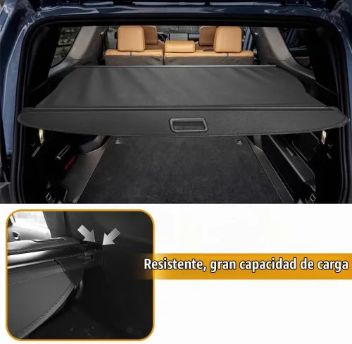 Vista 4 de 4Runner 2025 2026 Cubierta de carga, accesorios para 4Runner 2025 2026, organizador retráctil para maletero, protector de seguridad, cubierta Tonneau