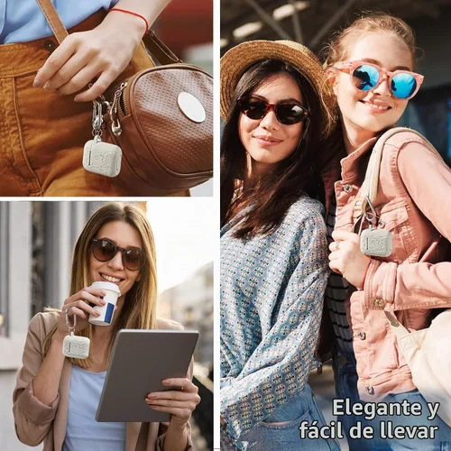 Vista 6 de Lerobo - Funda para AirPod de 2ª/1ª generación con llavero Luz estelar