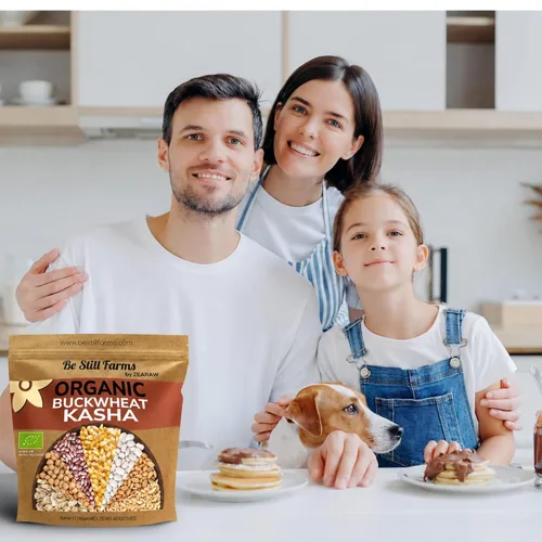 Vista 5 de Granos de trigo sarraceno orgánico a granel - Cereal Kasha de trigo