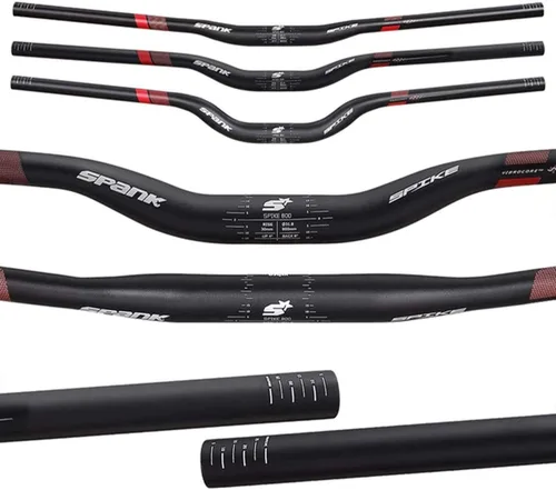 Vista 9 de Spank Spike 800 Vibrocore - Manillar de bicicleta de montaña, manillar de aleación de aluminio, 30R (negro verde) manillar de bicicleta Verde negro