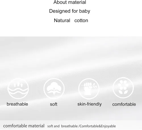 Vista 6 de pureborn MamelucoBody de Algodón Súper Suave para Bebés Niñas y Niños de 0-24 Meses