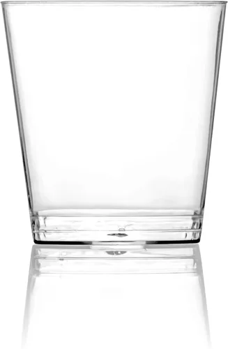 Vista 4 de DecorRack Vasos de chupito de 1 oz, 80 vasos de chupito de plástico duro transparente, vasos desechables para fiesta, mini vasos de chupito