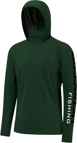Vista 16 de BASSDASH UPF 50+ - Sudadera con capucha para hombre, protección solar UV, manga larga, rendimiento