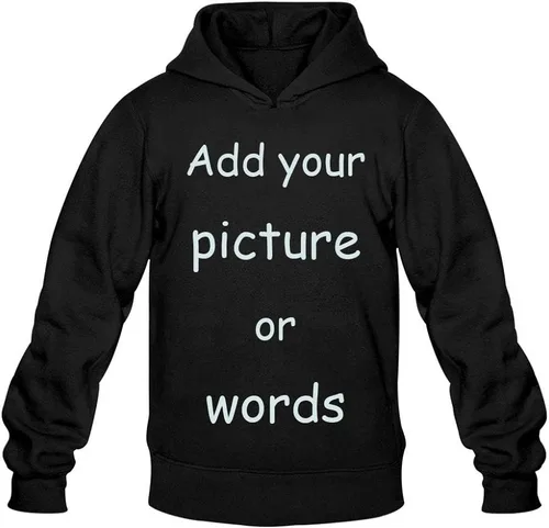 Vista 2 de Sudadera personalizada con capucha sin botones personalizada de doble cara