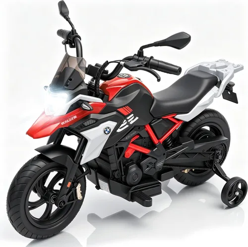 Vista 7 de Motocicleta eléctrica para niños de 24 V con licencia BMW Ride On Azul