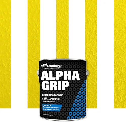 Vista 13 de Alpha Grip Pintura Antideslizante para Concreto y Asfalto – Revestimiento Antideslizante Ideal para Marcar Estacionamientos, Patios de Juegos y Negro