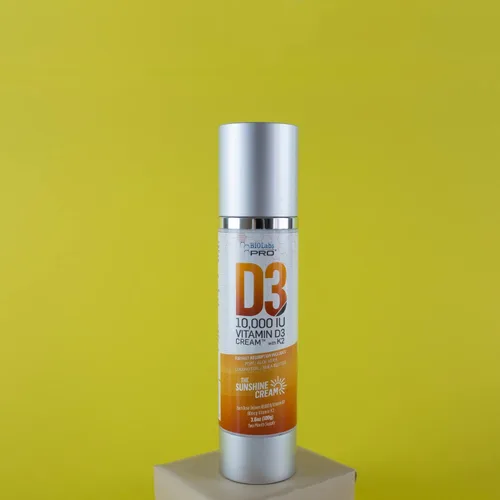 Vista 5 de Crema natural de vitamina D3 10000IU de vitamina D de máxima fuerza, combate la deficiencia de vitamina D naturalmente - con vitamina K2 y extracto