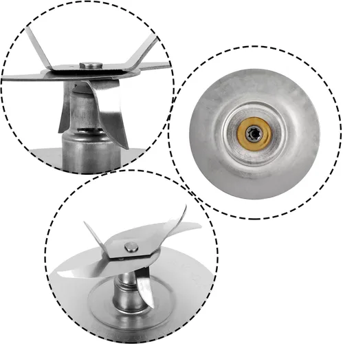 Vista 3 de Pro 1200 Blender Blade Reemplazo de acero inoxidable para Oster Pro 1200 Blender Accesorio con una junta de goma O Ring para Oster Pro 1200 Blender