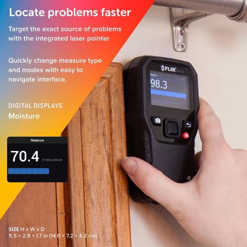 Vista 6 de FLIR MR160 - Higrómetro con imagen térmica - con IGM (Medición guiada por infrarrojos), con pin y sin pin