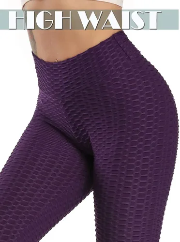 Vista 6 de SEASUM - Pantalones de yoga de cintura alta para mujer, con control de abdomen y realce de glúteos, leggings favorecedores para entrenar y correr