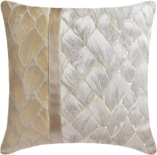 Vista 32 de The HomeCentric Funda de almohada personalizada, color plateado de 12 x 12 pulgadas, fundas de almohada de arpillera, enrejado y celosía y almohadas