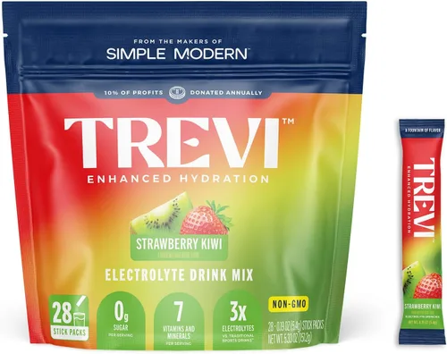 Vista 15 de TREVI Electrolytes Powder Packets, Sugar Free Hydration, Frost 20 Pack