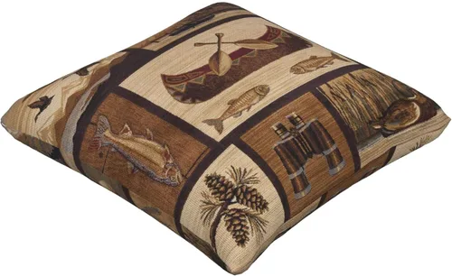 Vista 2 de Juego de 2 fundas de almohada cuadradas de 18x18 pulgadas, fundas de almohada decorativas retro negras estilo rústico para casa, sofá, fundas