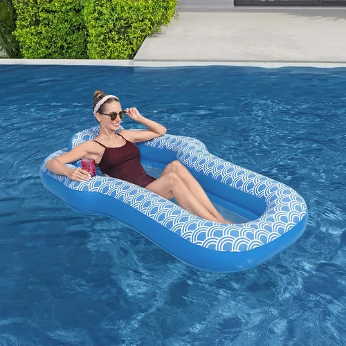 Vista 8 de Bestway H2OGO! Flotadores de piscina de felpa de lujo Salones individuales y dobles y tumbonas para adultos