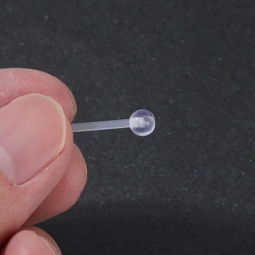 Vista 3 de Anillos de pezón de plástico transparente de 0.49 oz y 0.56 oz para cirugía, embarazo embarazada, destete de maternidad, joyería de piercing