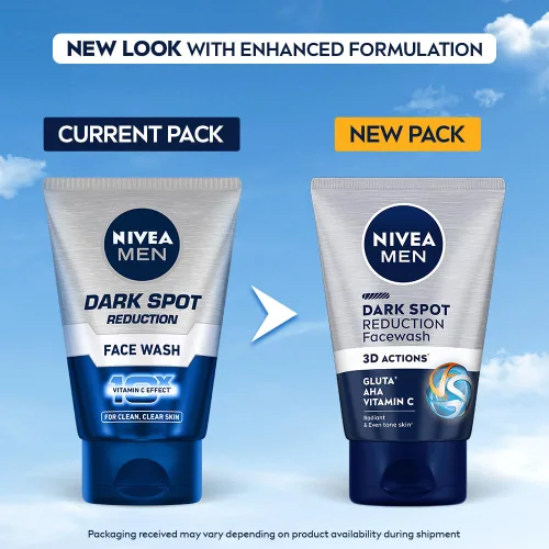 Vista 4 de Nivea Lavado facial para hombre con reducción de manchas oscuras (10 veces blanqueador), 3.4 fl oz