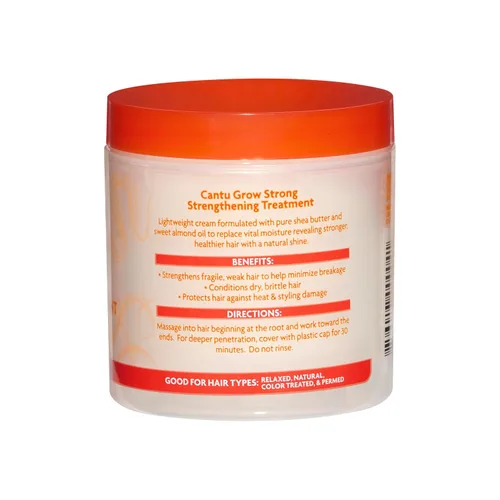 Vista 3 de Cantu Tratamiento fortalecedor crece fuerte, 177 ml, blanco