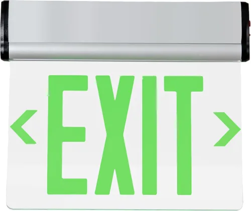 Vista 9 de CM MZY Señales de salida verdes para negocios, señal de salida LED de doble