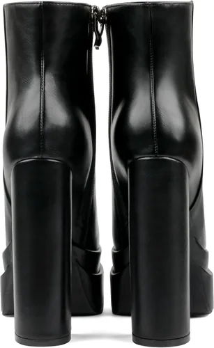 Vista 7 de MERUMOTE Women's Chunky High Heels Platforms Ankle Boots Block Heels Party Winter Ankle Boots