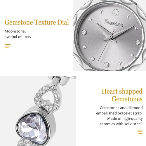 Vista 2 de SIBOSUN Ladies Watch Bracelet Gold Watches for Women Pearl Dress Bracelet Watch Quartz Analog Wrist Watch