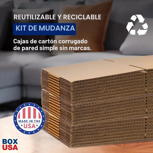 Vista 3 de BOX USA Moving Boxes Small 16"L x 10"W x 10"H 10-Pack - Corrugated Cardboard Box for Shipping, Mailing, Packing, Packaging and Storage