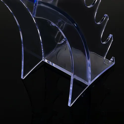 Vista 8 de Hipiwe Soporte de acrílico para bolígrafo, soporte organizador de brochas de maquillaje transparente, soporte organizador de 6 ranuras, cepillo