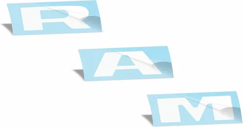 Vista 26 de Reflective Concepts -Calcomanía superpuesta de emblema de rejilla RAM, estilo de bandera americana