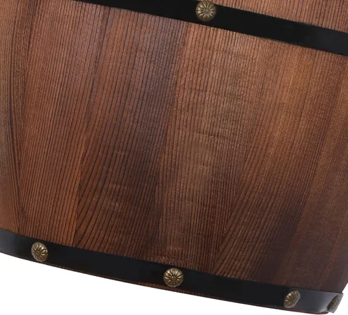 Vista 8 de Aplique de pared de barril de vino de madera antigua, accesorio de iluminación de pared rústica para dormitorio, baño, sala de estar
