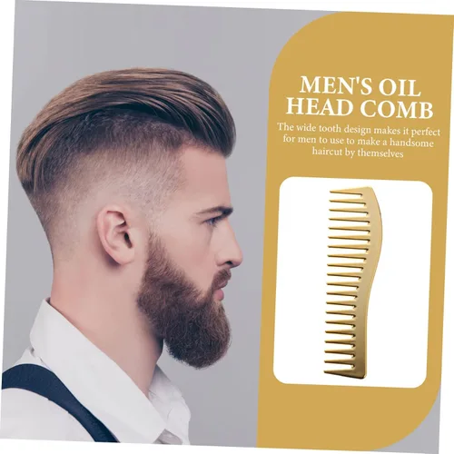 Vista 9 de NOLITOY Peines para hombres Peine para el cabello con cepillo de dientes anchos para el cuidado diario